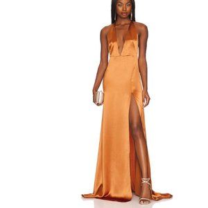 SOLD- Sau Lee Huda dress in copper - Size 10